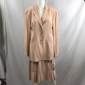 Jones New York Silk Skirt Suit NWT Sz.8/10 Pink